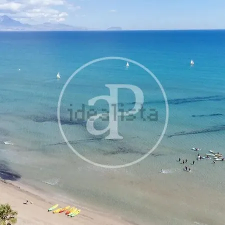 Excepcional Amanecer Al Borde De Playa Y Mar, En Roquetes Alicante